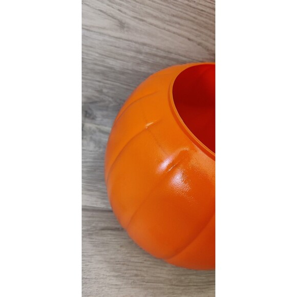 Halloween Pumpkin Blow Mold - Trick or Treat Bucket VTG General Foam Plastic USA - Picture 6 of 9